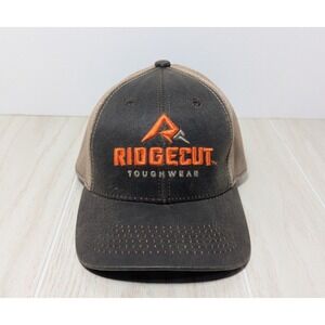 Ridgecut Toughwear Brown orange Hat Cap adjustable snapback baseball trucker